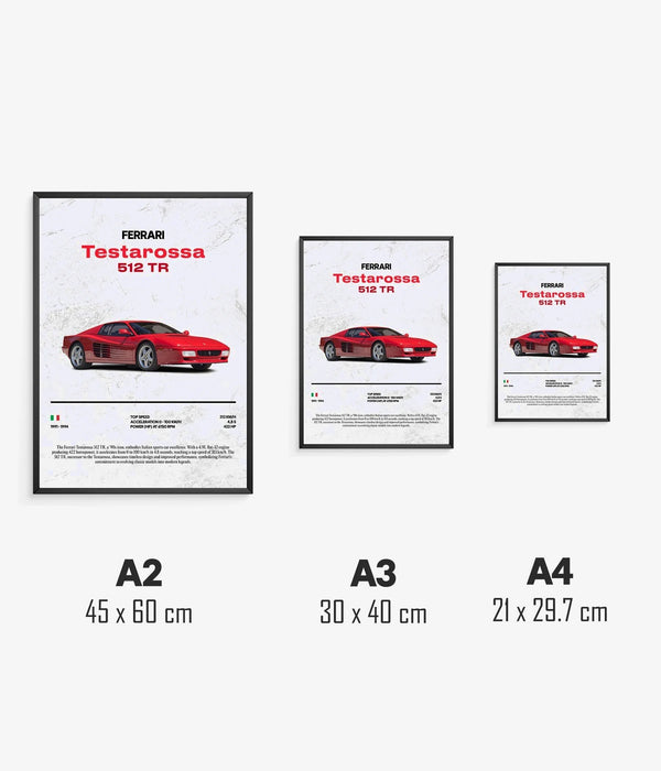 Ferrari Testarossa 512 TR Poster