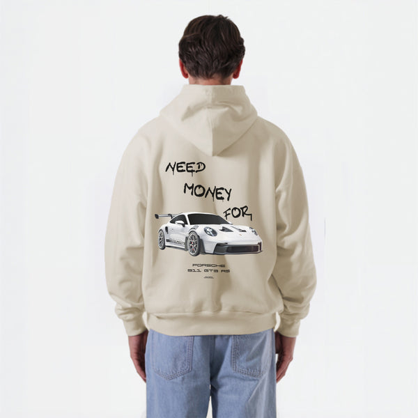 Sweat Need Money for Porsche GT3 RS beige de dos