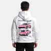 Sweat porsche GT3 RS 911 992 Blanc de dos