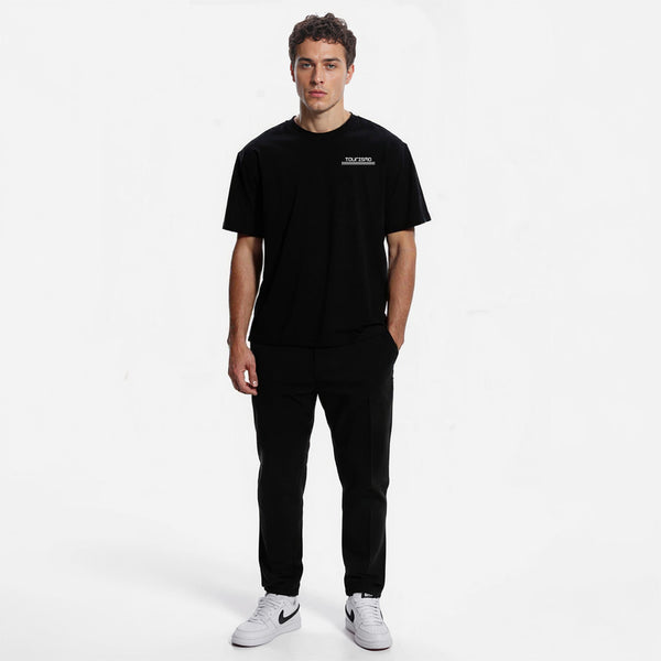 -shirt F1 Ferrari Charle leclerc noir de Face