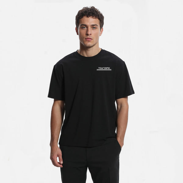 T-shirt ferrari Testarossa noir de face