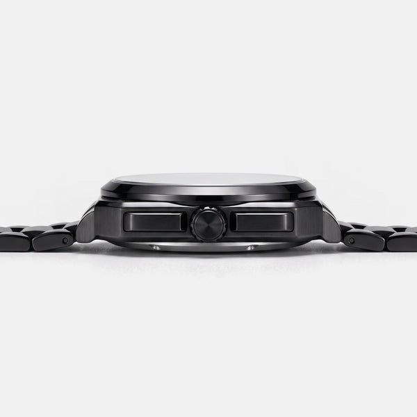 Porsche 911 watch side view, case thickness