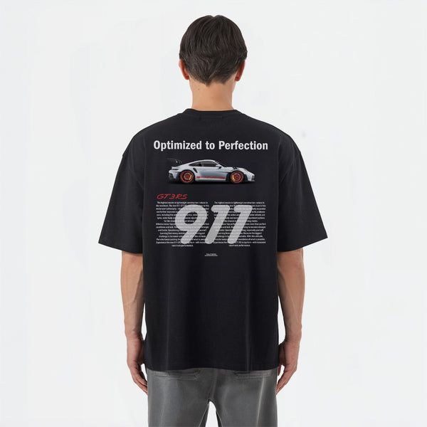 T-shirt Porsche 991 GT3RS Noir de Dos