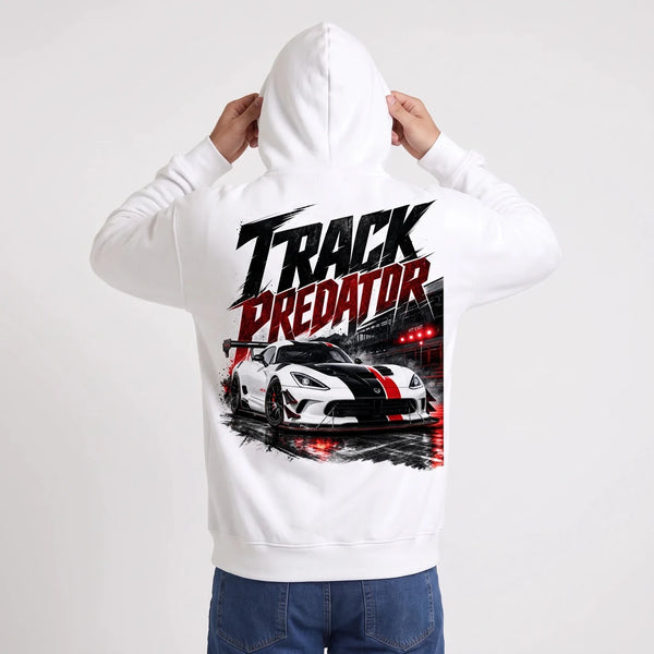 Sweat Dodge Viper ACR Track Predator blanc porté de dos