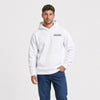 Sweat F1 Daniel Ricciardo Signature blanc vu de face en plan rapproché avec logo Tourismo