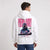 Sweat F1 Pierre Gasly blanc à capuche vu de dos avec design Signature Alpine A523