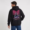 Sweat F1 Pierre Gasly noir à capuche vu de dos avec design Signature Alpine A523