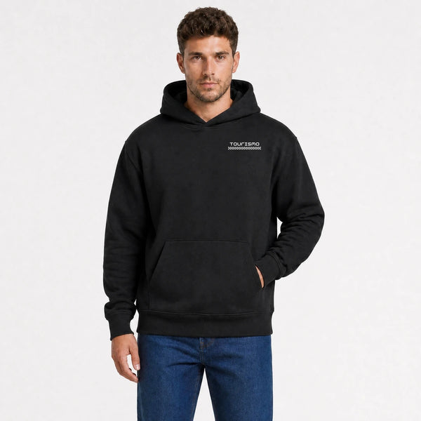Sweat Ram Trx Built To Hit Hard noir vu de face en plan rapproché avec logo Tourismo