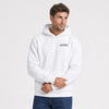 Sweat Toyota Fj Cruiser Outside All Day blanc vu de face en plan rapproché avec logo Tourismo