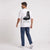 T-shirt Tesla Cybertruck Raw Future blanc vu de dos