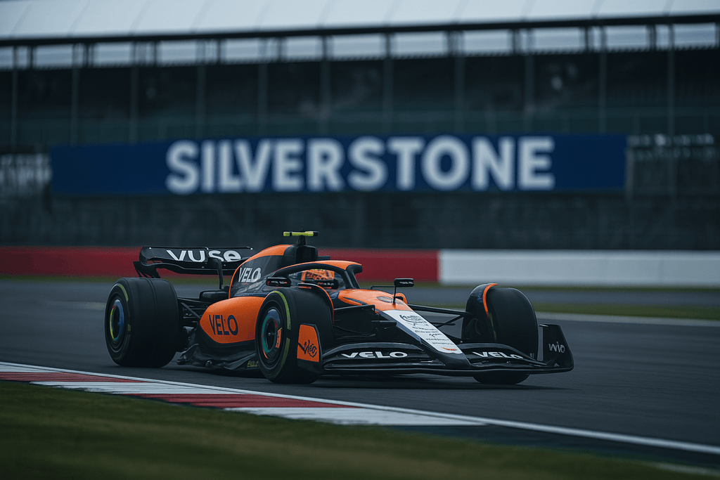 Illustration de l'article Tourismo : Grand Prix de Grande-Bretagne 2025 : Lando Norris triomphe sous la pluie à Silverstone devant son public
