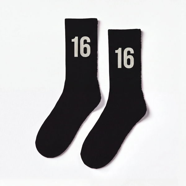 Charles Leclerc 16 Socks, black