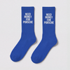 Need Money For Porsche Socks, cobalt blue