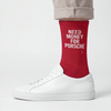 Need Money For Porsche Socks, racing red