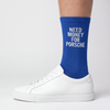 Need Money For Porsche Socks, cobalt blue