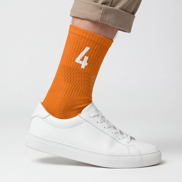 Lando Norris 4 Socks, orange