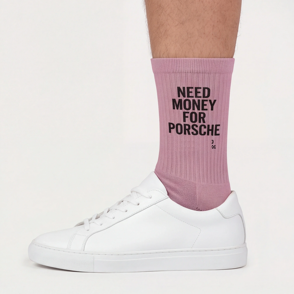 Need Money For Porsche Socks, dusty pink