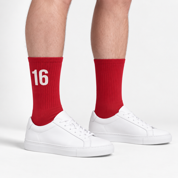 Charles Leclerc 16 Socks, racing red