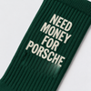 Need Money For Porsche Socks, bottle green