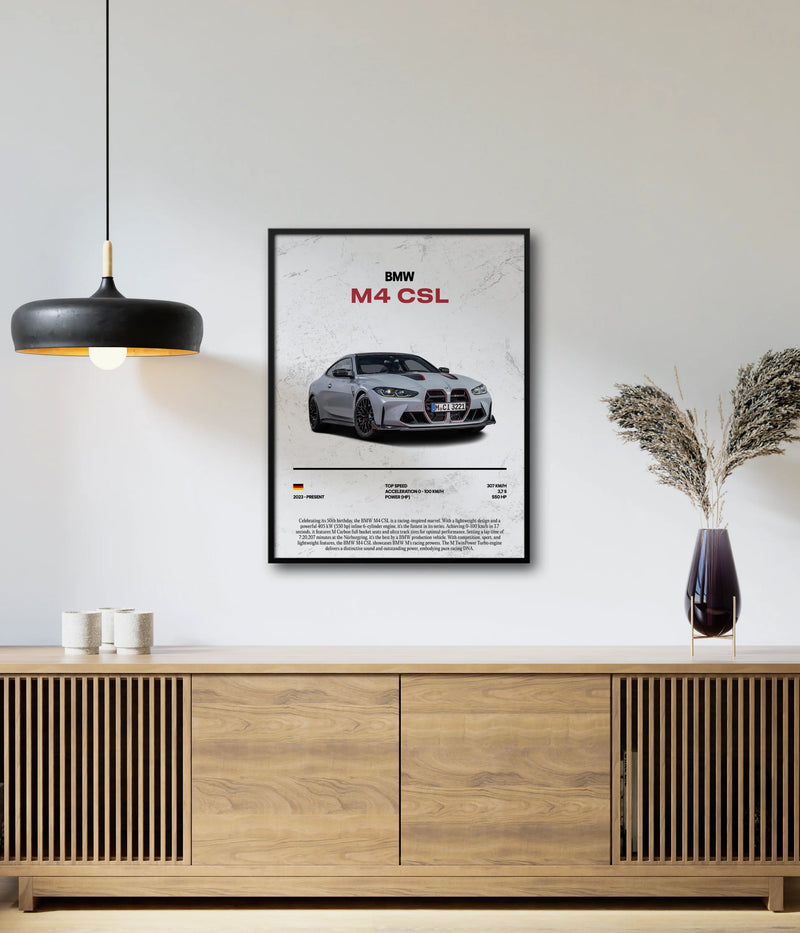 BMW M4 CSL Poster, view 3