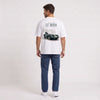 T-shirt Jaguar D-Type Le Mans N°6 Born for Le Mans blanc vu de dos