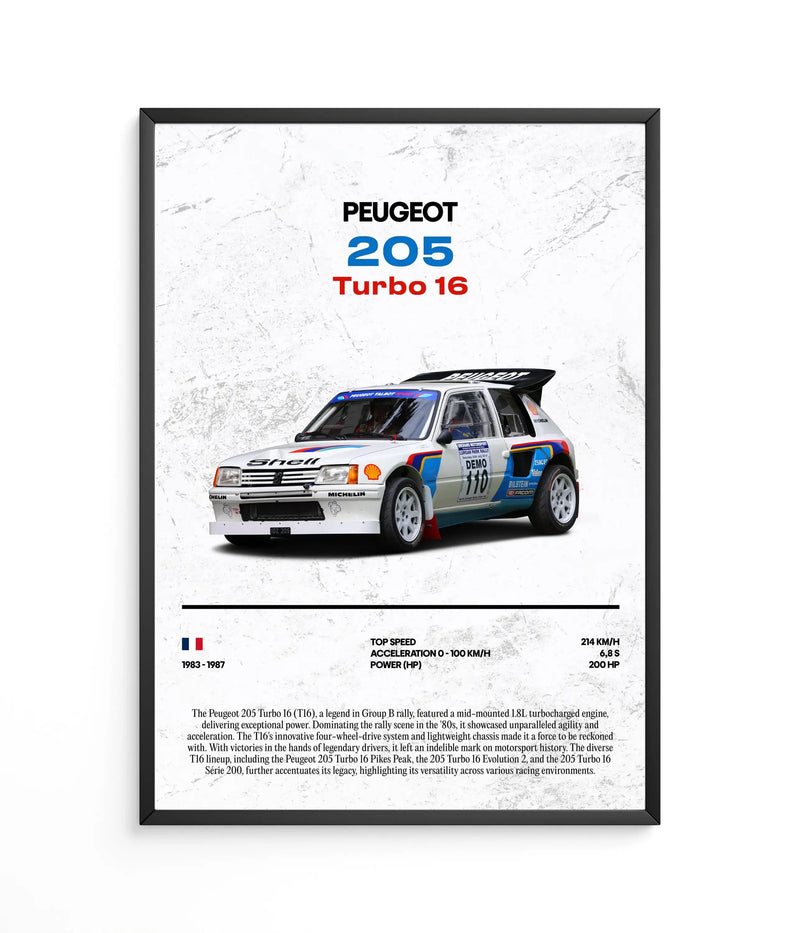 Peugeot 205 Turbo 16 Poster, view 2