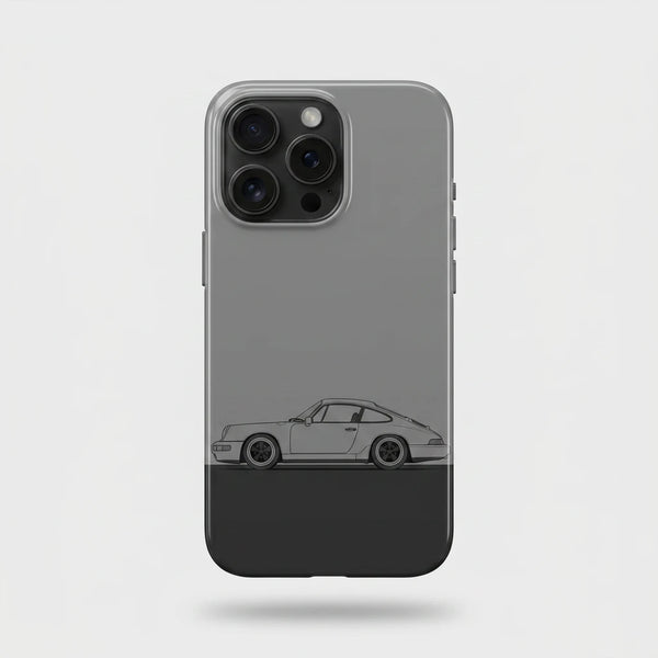 Coque iPhone Porsche 911 Tourismo Clothing, design automobile premium inspire d'une 911 reinterpretee.