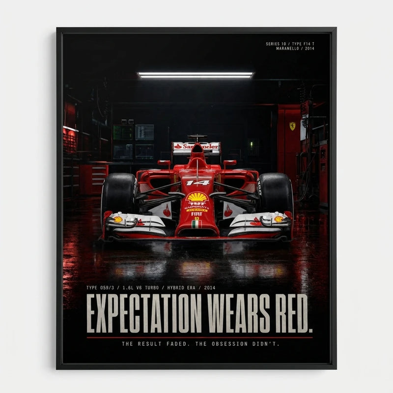 Ferrari F14T Formula 1 2014 Poster, view 1
