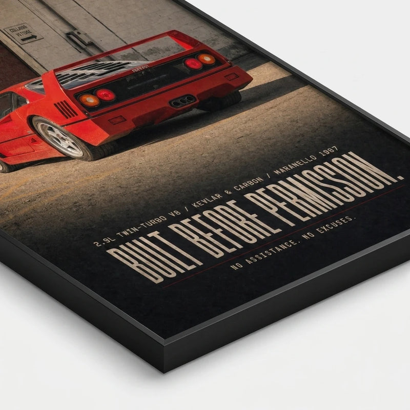 Ferrari F40 1987 Poster, view 2