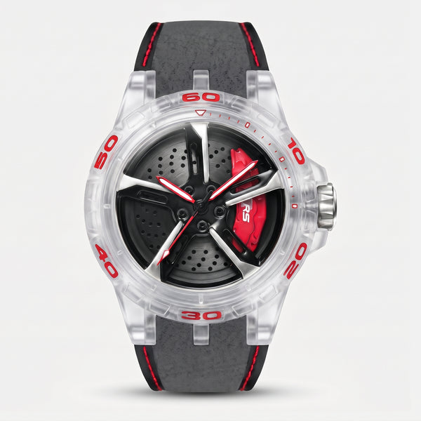 Audi RS 3 Watch, colour transparent and red