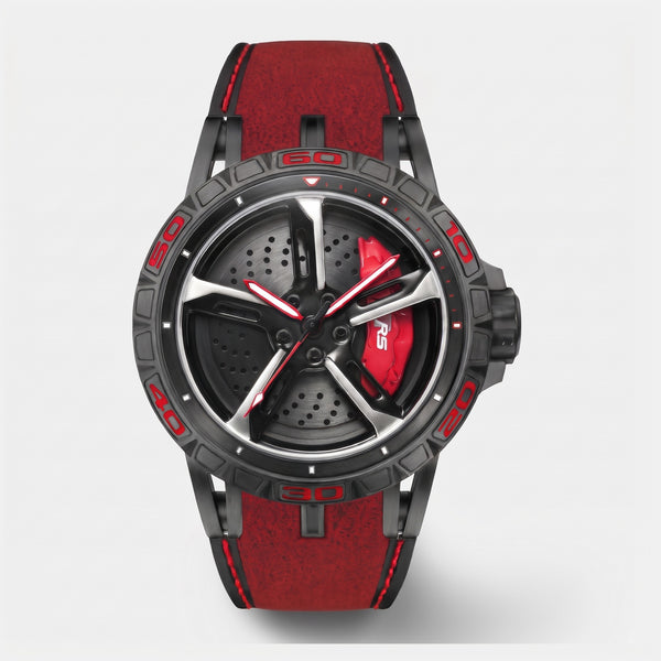 Audi RS 3 Watch, colour red strap