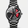 Audi RS 6 Watch, wheel dial, red caliper, front view