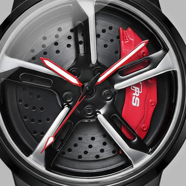 Wheel dial of the Audi RS 6 Watch, RS caliper