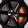 Close-up of the wheel and the nismo engraved caliper, Nissan GT-R watch