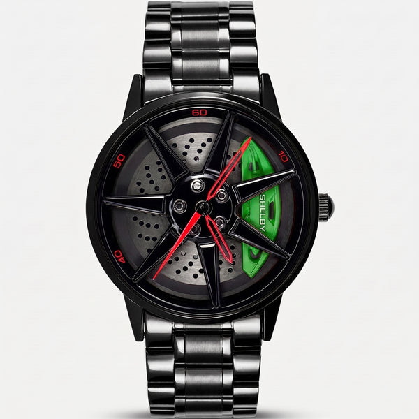 Shelby GT500 Watch, green caliper