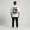 T-shirt Honda Civic Type R FK8 Silent Fury blanc, vue complète : tee oversize vêtement JDM, Tourismo Clothing