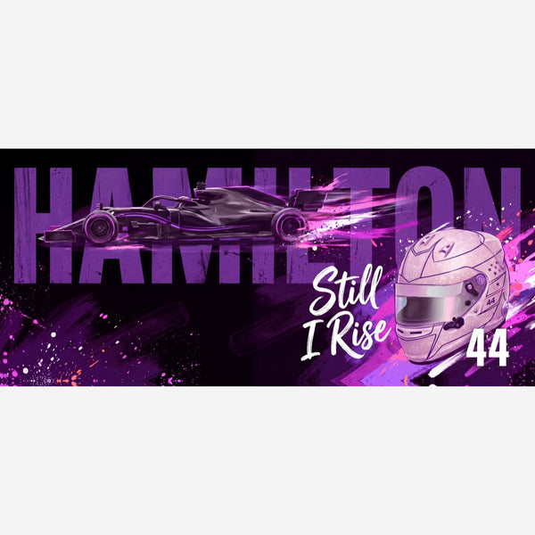 Lewis Hamilton Pink Helmet Mouse Mat — close-up of the printed design.