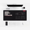 Need Money For Porsche Blueprint Mouse Mat — on a light-coloured desk.