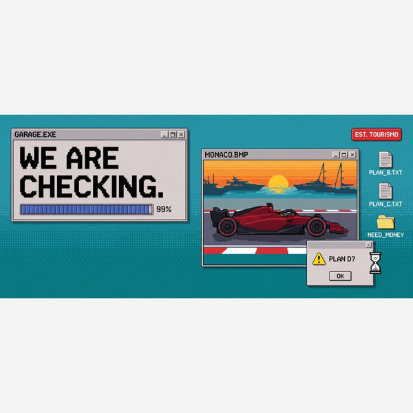 Garage.exe Monaco Grand Prix Mouse Mat — close-up of the printed design.