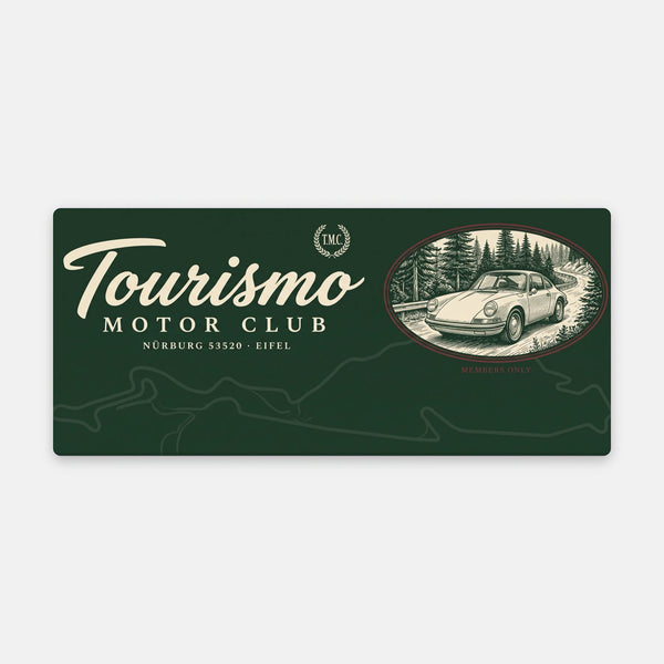 Mouse Pad Eifel Tourismo Motor Club, flat view of the mat
