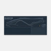 Mouse Pad Eifel Test Circuit Blueprint, flat view of the mat