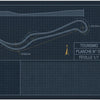Mouse Pad Eifel Test Circuit Blueprint, close-up of the printed design