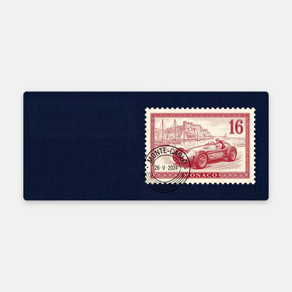 Mouse Pad Leclerc Monaco Stamp 16, flat view of the mat