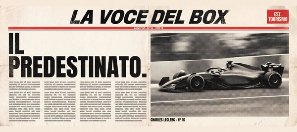 Mouse Pad Charles Leclerc Il Predestinato, close-up of the printed design