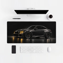 Mouse Pad BMW M2 Black Yellow Headlights