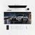 Mouse Pad BMW M4 CSL, on a light desk with computer, keyboard and mouse