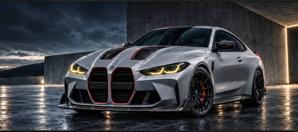 Mouse Pad BMW M4 CSL, close-up of the printed design