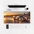 Mouse Pad Porsche 917K Le Mans 1970, on a light desk with computer, keyboard and mouse