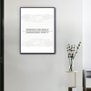 Toile Koenigsegg Jesko Absolut accrochée dans un intérieur moderne avec cadre noir.