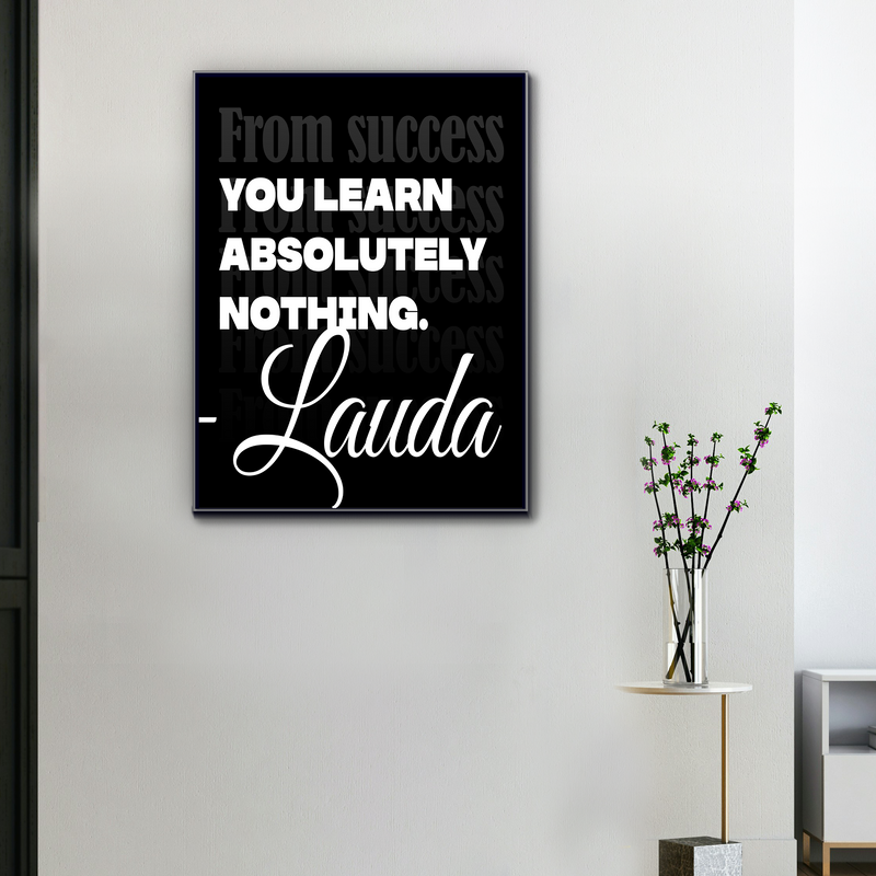 Canvas "From Success – Niki Lauda", view 1